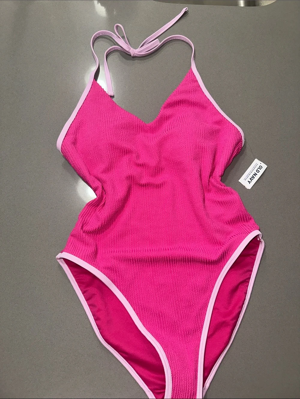 Old Navy Girls' Pink One-Piece Swimsuit